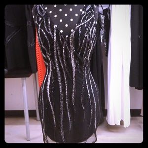 Black dress with sequins